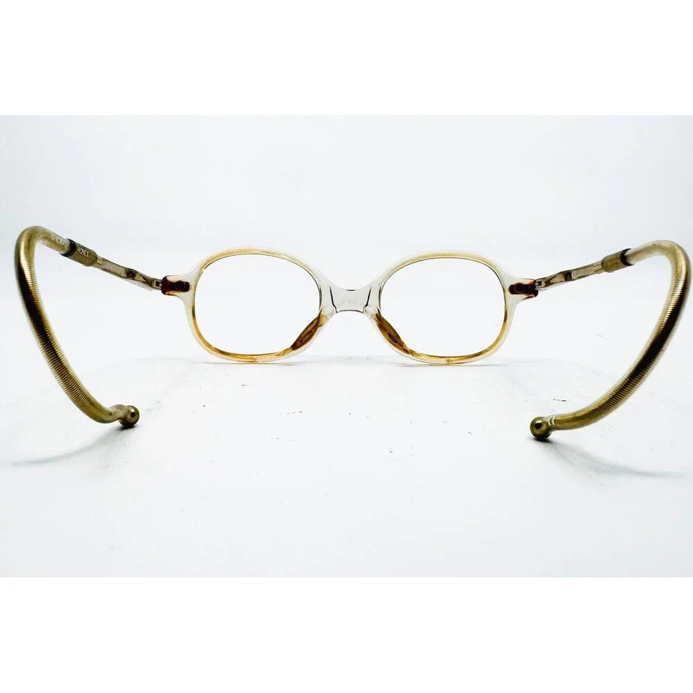 Pony Eye Q Eyeglasses Kids Amber Cable Temple Vintage 36-15-120mm
